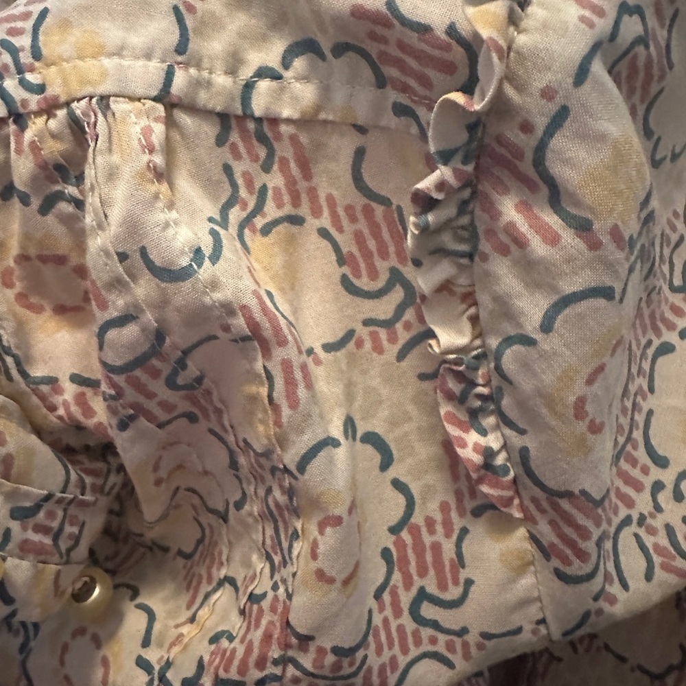 Marc Jacobs floral cotton blouse long sleeve size 4. Tunic - Picture 6 of 15